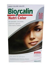 BIOSCALIN NUTRI COLOR 5,3 CASTANO CHIARO DORATO SINCROB 124 ML - Farmasanitas 
