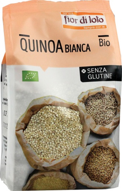 FIOR DI LOTO QUINOA BIANCA SENZA GLUTINE BIO 400 G - Farmasanitas 