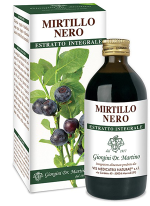 MIRTILLO NERO ESTRATTO INTEGRALE 200 ML - Farmasanitas 
