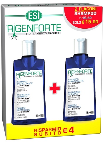 ESI KIT RIGENFORTE SHAMPOO ENERGIZZANTE 200 ML + 200 ML - Farmasanitas 