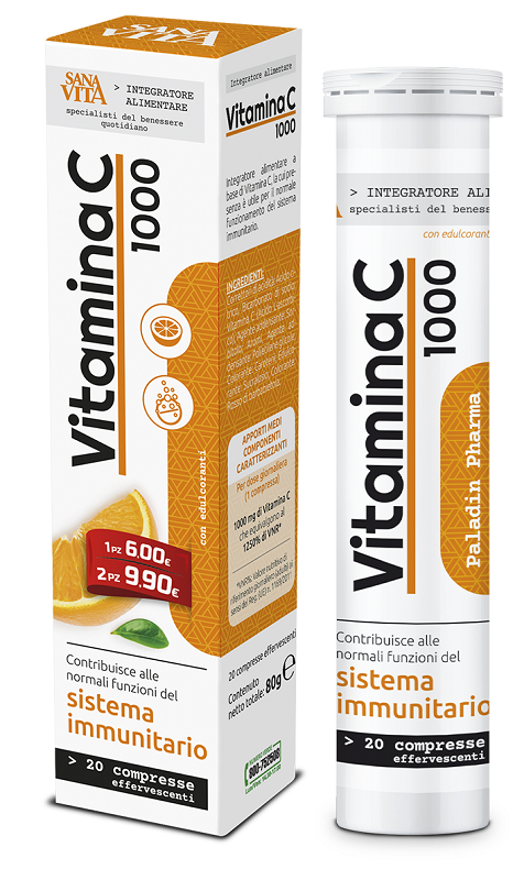 SANAVITA VITAMINA C 20 COMPRESSE EFFERVESCENTI - Farmasanitas 