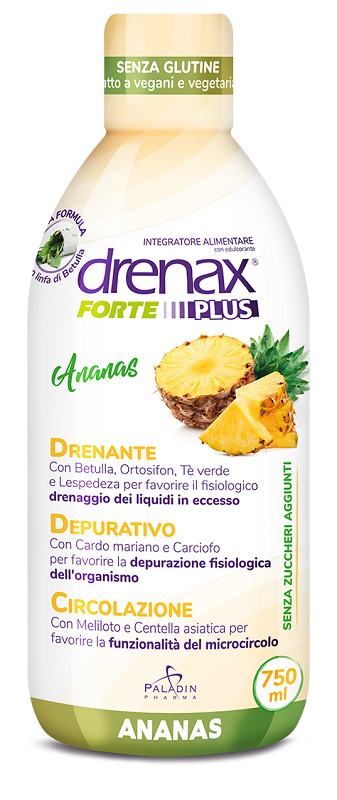 DRENAX FORTE PLUS ESOTICO CON ESTRATTO D'ANANAS 750 ML - Farmasanitas 