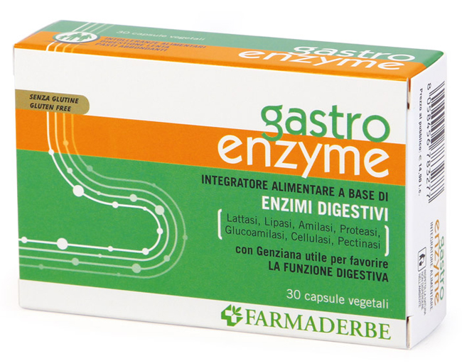 GASTRO ENZYME 30 CAPSULE VEGETALI - Farmasanitas 