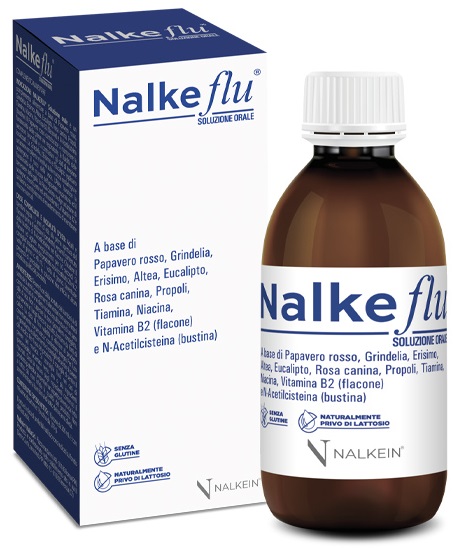NALKEFLU SOLUZIONE ORALE 200 ML + 1  BUSTINA DA 2,5 G - Farmasanitas 