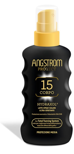 ANGSTROM PROTECT HYDRAXOL LATTE SPRAY SOLARE PROTEZIONE 15 175 ML - Farmasanitas 