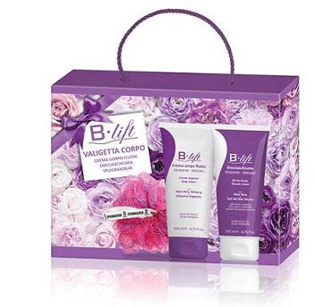 B LIFT VALIGETTA CORPO CON 1 CREMA CORPO FLUIDA B LIFT 200 ML + 1 DOCCIASCHIUMA B LIFT 200 ML + 1 SPUGNASCRUB - Farmasanitas 