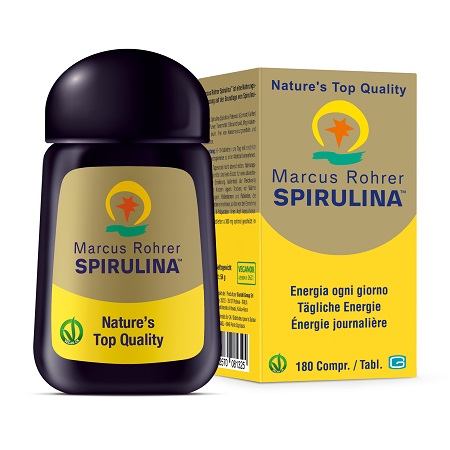 SPIRULINA MARCUS ROHRER RICARICA 180 COMPRESSE - Farmasanitas 