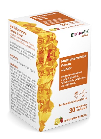 MULTIVITAMINICO PENSA JUNIOR 30 COMPRESSE MASTICABILI - Farmasanitas 