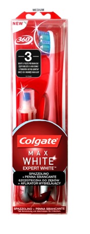 COLGATE EXPERT WHITE SPAZZOLINO + PENNA SBIANCANTE - Farmasanitas 