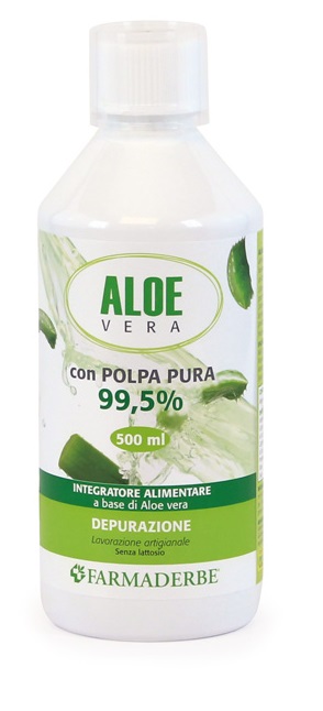 ALOE VERA SUCCO DI ALOE VERA POLPA PURA 500 ML - Farmasanitas 