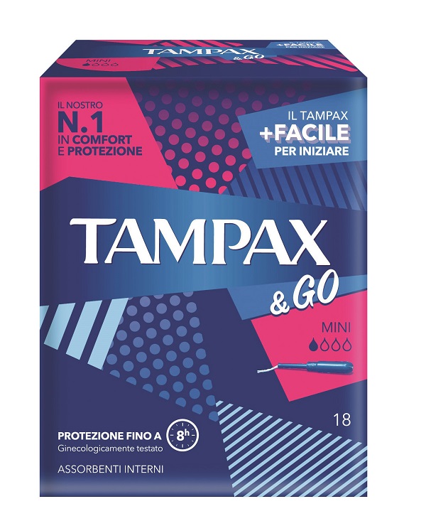 TAMPAX & GO MINI 18 PEZZI - Farmasanitas 