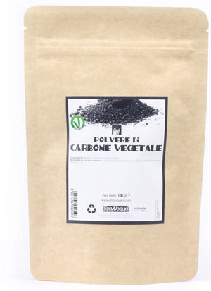 CARBONE VEGETALE POLVERE 100 G - Farmasanitas 