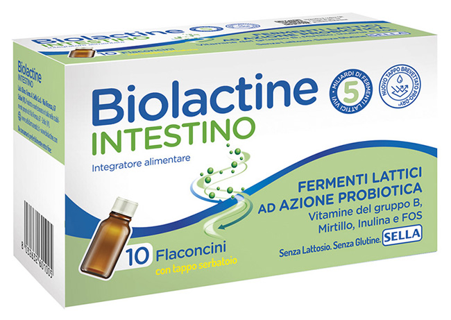 BIOLACTINE INTESTINO 5MLD 10 FLACONCINI 9 ML - Farmasanitas 