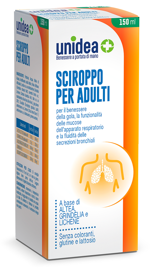 UNIDEA SCIROPPO PER ADULTI 150 ML - Farmasanitas 