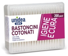 UNIDEA BASTONCINI COTONATI 200 PEZZI - Farmasanitas 