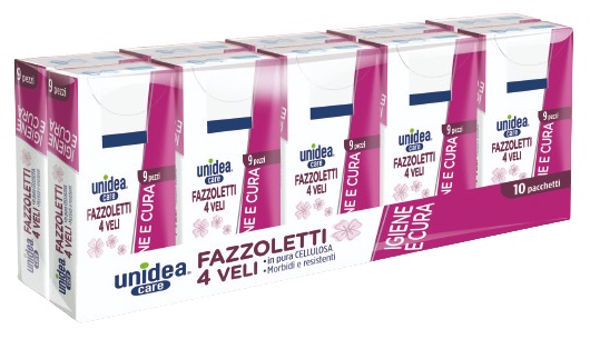UNIDEA FAZZOLETTI 10 PACCHETTI 9 PEZZI - Farmasanitas 