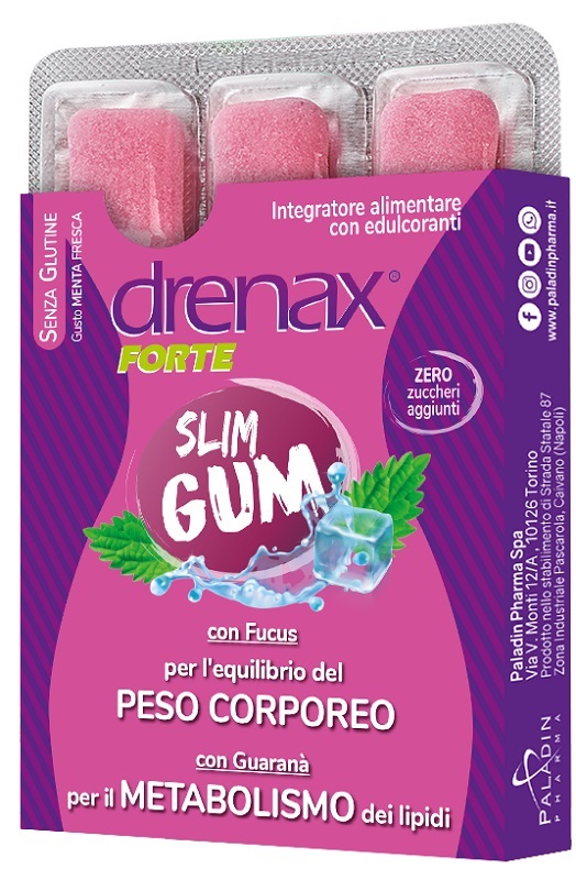 DRENAX SLIM DIMAGRANTE 9 GUM - Farmasanitas 
