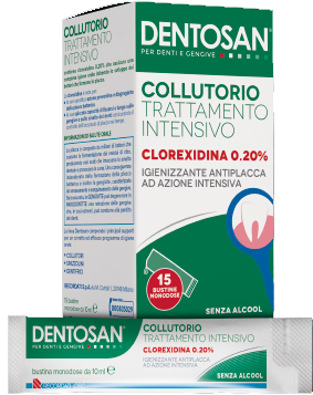 DENTOSAN COLLUTORIO MONODOSE INTENSIVO 0,20% 15 BUSTINE DA 10 ML - Farmasanitas 