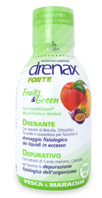DRENAX FORTE FRUITS & GREEN 300 ML - Farmasanitas 