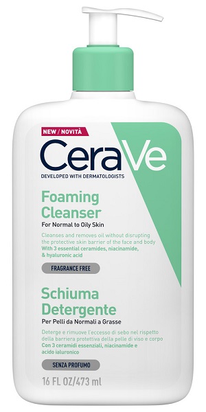 CERAVE SCHIUMA DETERGENTE VISO 473 ML - Farmasanitas 