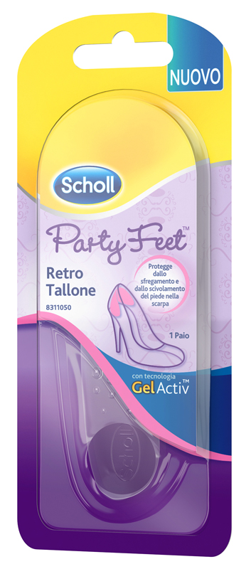 PLANTARE ORTOPEDICO PER RETRO TALLONE PARTY FEET SCHOLL GEL ACTIV 1 PAIO - Farmasanitas 