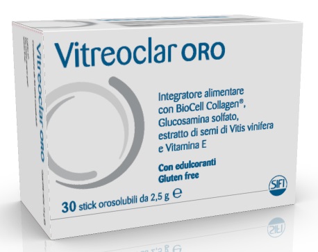 VITREOCLAR ORO 30 BUSTINE OROSOLUBILI DA 2,5 G - Farmasanitas 