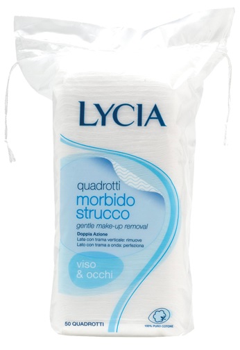 LYCIA 50 QUADROTTI COTONE STRISCIA 12 PEZZI - Farmasanitas 