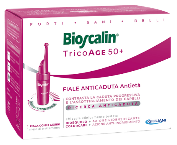 BIOSCALIN TRICOAGE 50+ 20 FIALE ANTICADUTA ANTIETA' DOPPIA TAGLIO PREZZO - Farmasanitas 