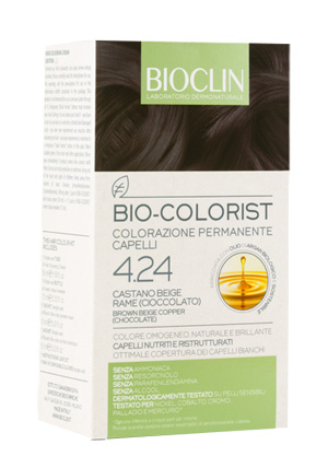 BIOCLIN BIO COLORIST 4,24 CASTANO BEIGE RAME CIOCCOLATO - Farmasanitas 