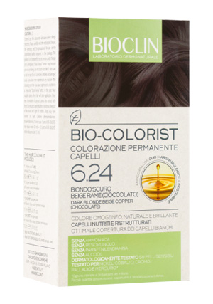 BIOCLIN BIO COLORIST 6,24 BIONDO SCURO BEIGE RAME - Farmasanitas 