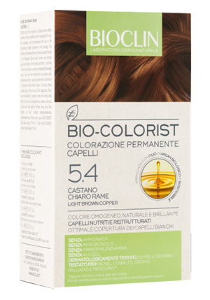 BIOCLIN BIO COLORIST 5,4 CASTANO CHIARO RAME - Farmasanitas 