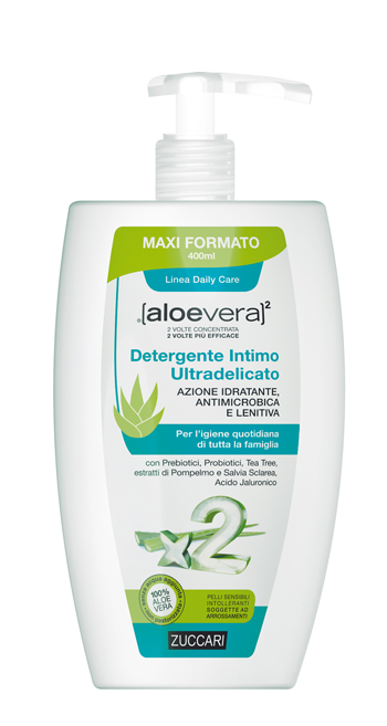 ALOEVERA2 DETERGENTE INTIMO ULTRADELICATO 400 ML - Farmasanitas 