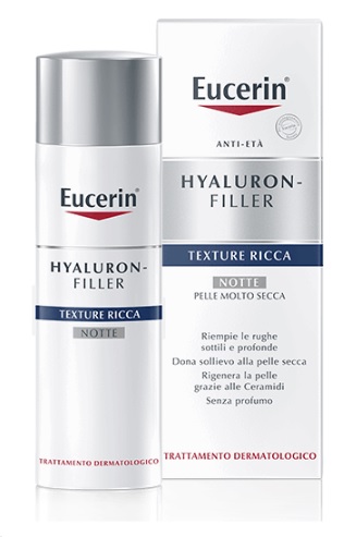 EUCERIN HYALURON+FILLER TEXTURE RICCA NOTTE 50 ML - Farmasanitas 
