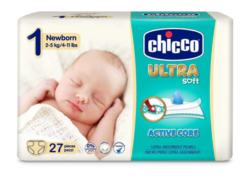 CHICCO PANNOLINO ULTRA CHICCHO NEWBORN 27 X 10 - Farmasanitas 