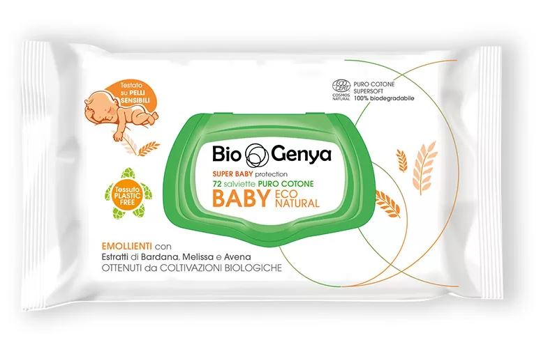 BIOGENYA ECO NATURAL BABY COTONE 72 PEZZI - Farmasanitas 
