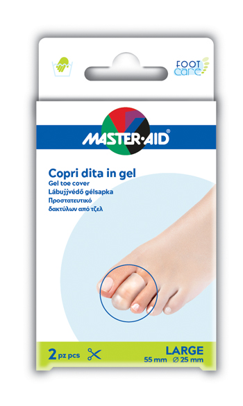 COPRI DITA MASTER-AID FOOTCARE IN GEL LARGE 2 PEZZI C2 - Farmasanitas 