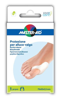 PROTEZIONE IN GEL MASTER-AID FOOTCARE PER ALLUCE VALGO 1 PEZZO D6 - Farmasanitas 