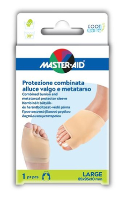 PROTEZIONE MASTER-AID FOOTCARE PER ALLUCE VALGO E METATARSO LARGE 1 PEZZO D8 - Farmasanitas 
