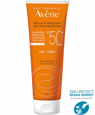 EAU THERMALE AVENE SOLARE LATTE SPF50+ 250 ML NUOVA FORMULA - Farmasanitas 