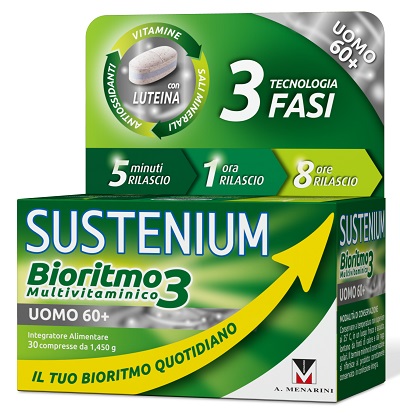 SUSTENIUM BIORITMO3 UOMO 60+ 30 COMPRESSE - Farmasanitas 