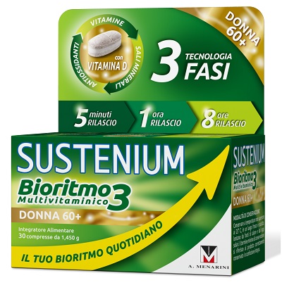 SUSTENIUM BIORITMO3 DONNA 60+ 30 COMPRESSE - Farmasanitas 