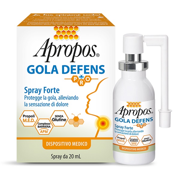 APROPOS GOLA DEFENS PRO SPRAY FORTE 20 ML - Farmasanitas 