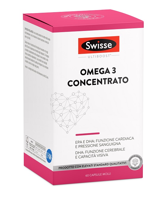 SWISSE OMEGA 3 CONCENTRATO 60 CAPSULE MOLLI DA 2440 MG - Farmasanitas 