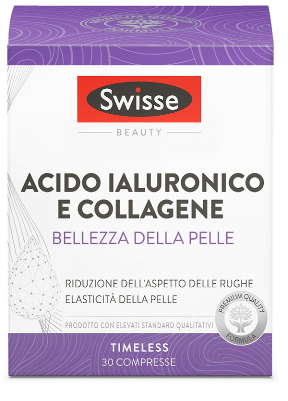 SWISSE ACIDO IALURONICO COLLAGENE BELLEZZA DELLA PELLE 30 COMPRESSE - Farmasanitas 