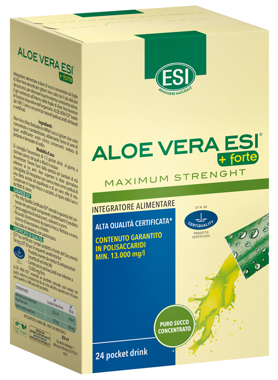 ESI ALOE VERA SUCCO + FORTE 24 POCKET DRINK - Farmasanitas 