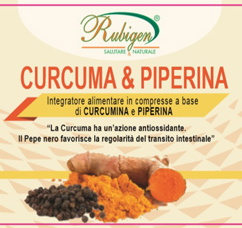 CURCUMA & PIPERINA RUBIGEN 120 COMPRESSE DA 500 MG - Farmasanitas 