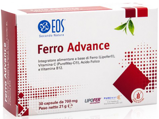 EOS FERRO ADVANCE 30 CAPSULE - Farmasanitas 