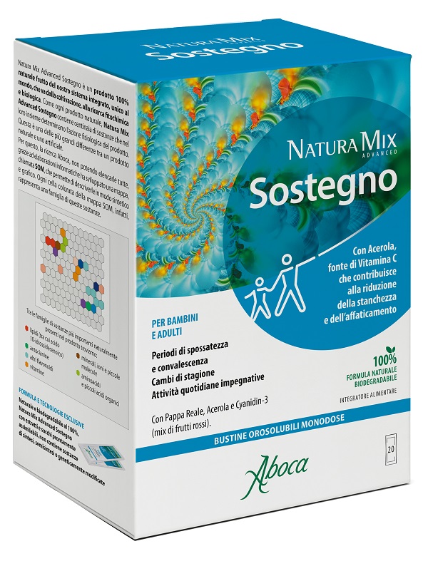 NATURA MIX ADVANCED SOSTEGNO OROSOLUBILE 20 BUSTINE - Farmasanitas 