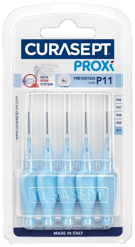 CURASEPT PROXI P11 AZZURRO/LIGHT BLUE 5 PEZZI - Farmasanitas 