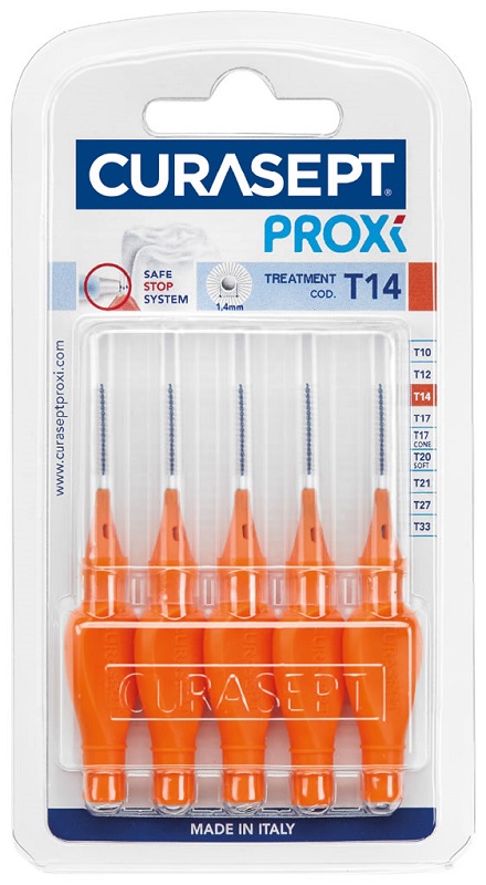 CURASEPT PROXI T14 ARANCIO/ORANGE 5 PEZZI - Farmasanitas 